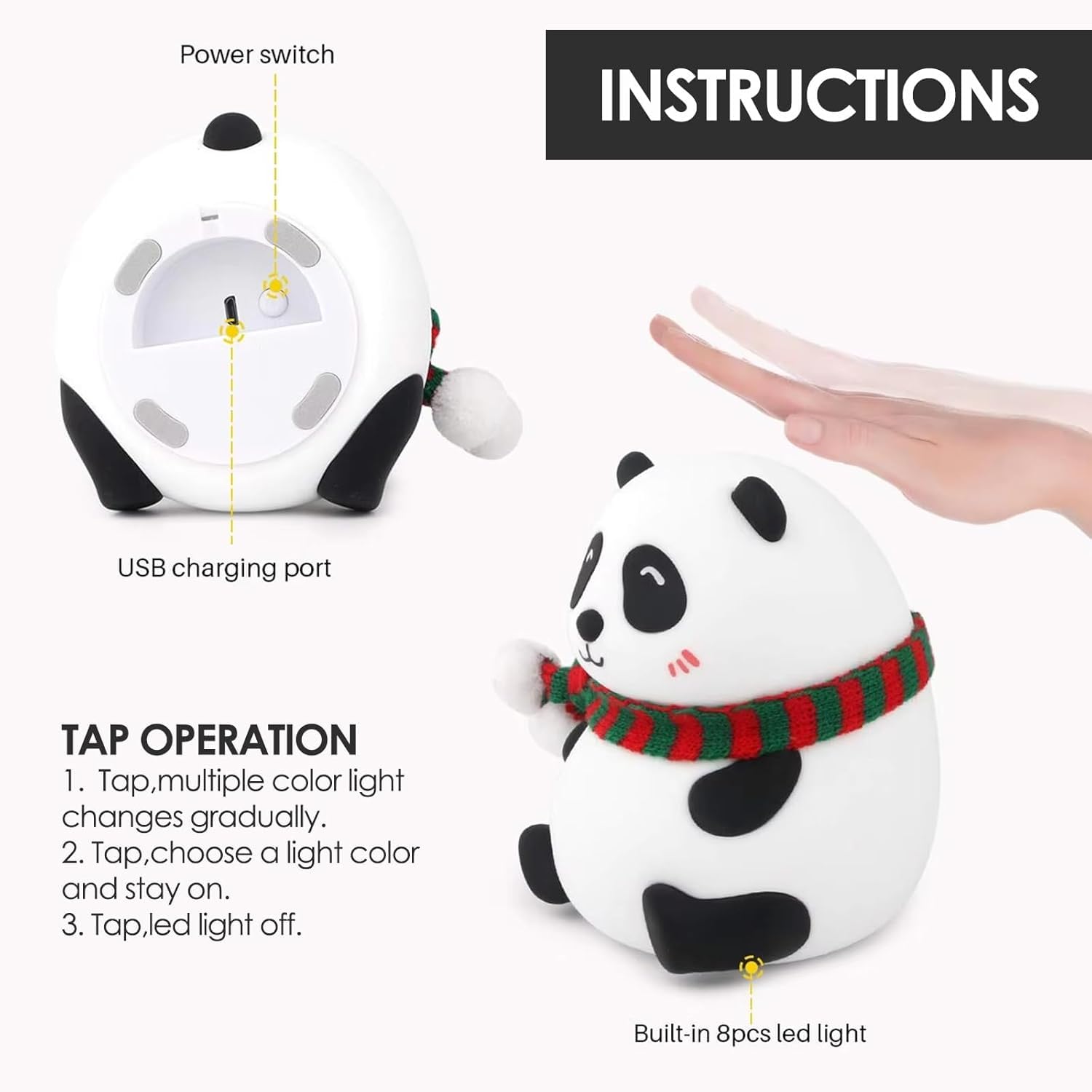DOCAT Panda Light Night Lamp - Image 2